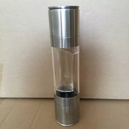 Salt and Pepper Dispenser Dredge Shaker Pepper Crusher Hand Crank Grinder - Bild 5 von 12