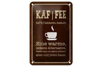 Blechschild Spruch 20X30 Cm Definition Von Kaffee Deko Schild