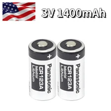 2* CR123A 123A Electric Industrial 3V  Batteries Non-Rechargeable 1400mAh