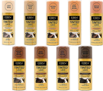 EBIN New York Tinted Lace Aerosol Spray- Wig Lace Tint Spray 80ml-FAST UK POST!!