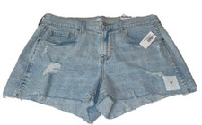 NWT Old Navy Boyfriend Shorts Size 6 Light Wash Distressed Cut Offs 3  Inseam