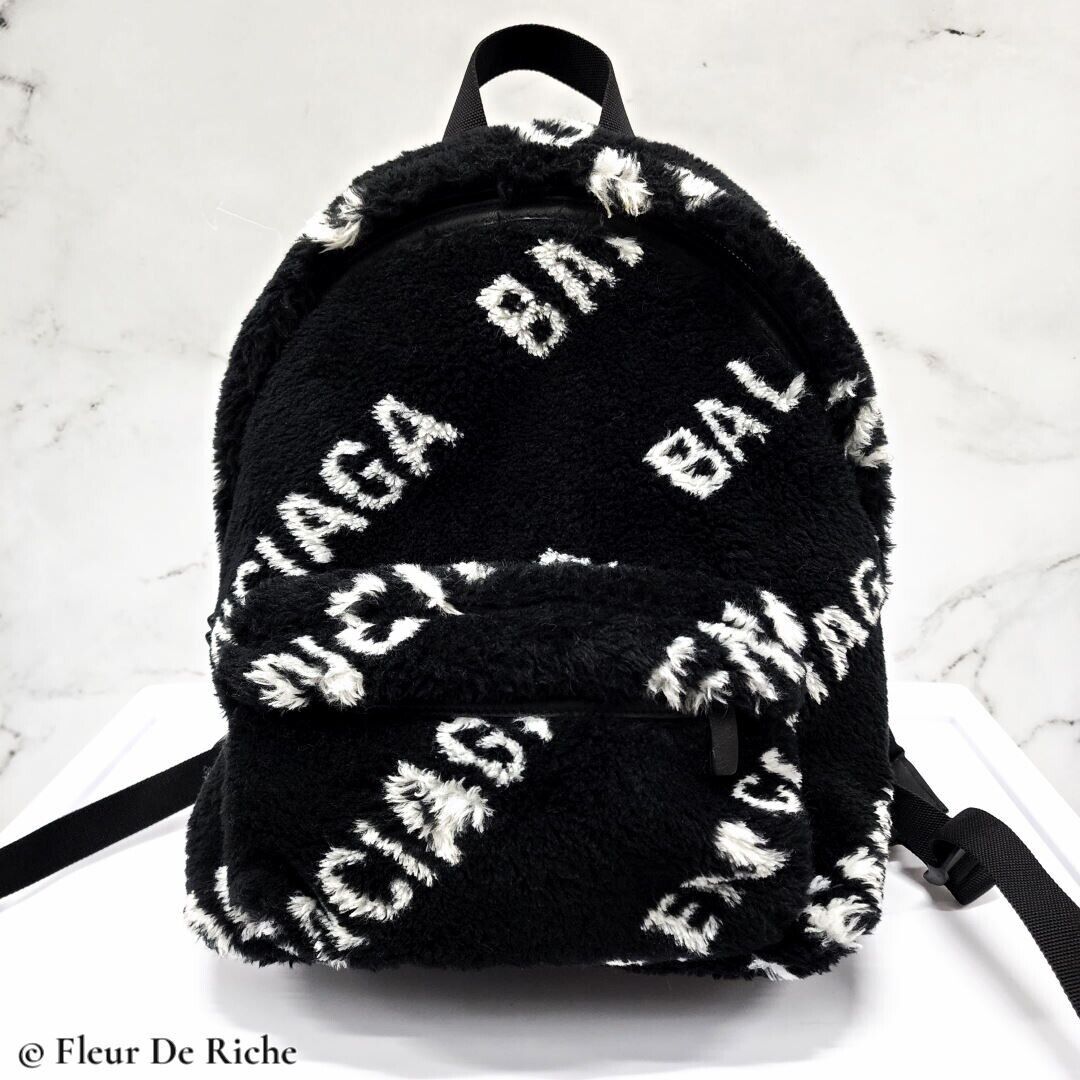 $1790 Balenciaga Faux Fur Small Every Day Backpack Women's $1790 Balenciaga Faux Fur Small Every Day Backpack Women's