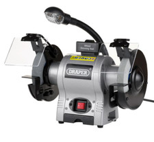 Draper 05095 150mm Heavy Duty Bench Table Top Grinder & Work light 370W GD625L