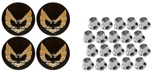 YEARONE 17 x 9 Pontiac Firebird Trans Am Gold Snowflake Wheels Kit. WS6 - Picture 2 of 7