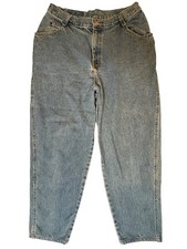 Vintage 1980s GITANO Blue Denim Jeans Tapered High-Waist Mom Jeans 31.5" W/27" L