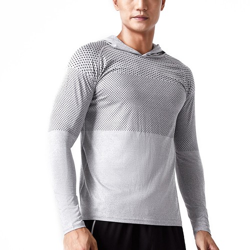 UPF50+ Mens Outdoor Fishing Hoodie Sun Block Skin Protection Long Sleeve T-Shirt - Picture 32 of 52