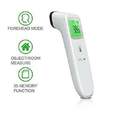 1) Forehead Thermometer Digital Infrared Non-Contact Temporal w/ Instant Reading