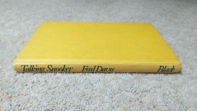 Reduced Pre-owned Hardback Book   Talking Snooker   Fred Davis   Black   1980