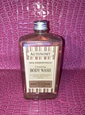 Autonomy Spa Essentials Cleansing Body Wash White Tea & Ginger 17.2 Oz New.