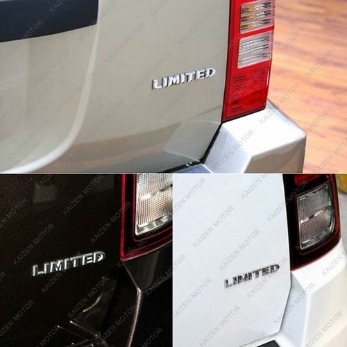 Metal Silver Limited Emblem Badge Fender Trunk Script Sticker for All Cars SUVs - Picture 8 of 8