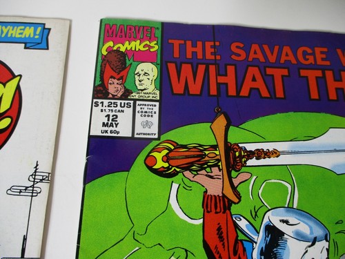MARVEL COMICS WHAT THE ? LOT OF 4 COMIC BOOKS #8 #12 #15 1990 AND 1991 - Picture 2 of 10