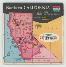 Northern California 1960's State Tour View-Master Packet A-168 Exc.