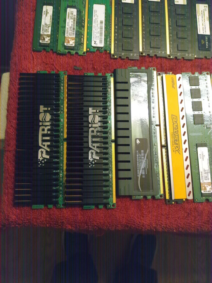 Lot 25 Memory Ram ,Patriot 4GB PC2-8500 DDR2-,more  All  Untested  - Image 2 of 4