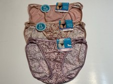 NWT Vanity Fair Illumination String Bikini 18108 3 PAIRS Size 6 M