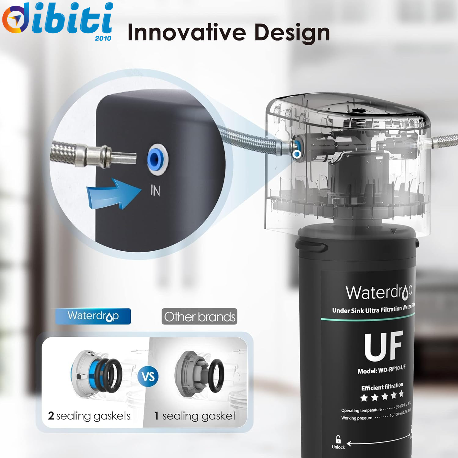 Filtraggio Dell'Acqua Sistema Sotto Il Lavello, I Filtrazione Dell'Acqua Ultra D - 4