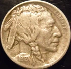 1913-S Buffalo Nickel Variety 1 Choice Original XF/AU Full Horn