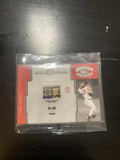 Casey Fossum 2004 Donruss Throwback Threads PATCH 13/25