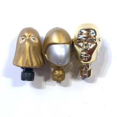GI Joe Black Major Gold Cobra Commander & Destro Head Parts