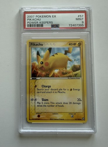 Pikachu graded PSA 9 for sale on eBay
