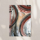 ORIGINAL PAINTING OOAK  Earth Tone Abstract Painting Watercolor and Gouache 9x12 — photo 3