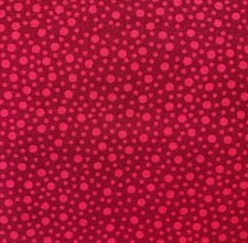 3/4 yards fabric - red multi tonal dots