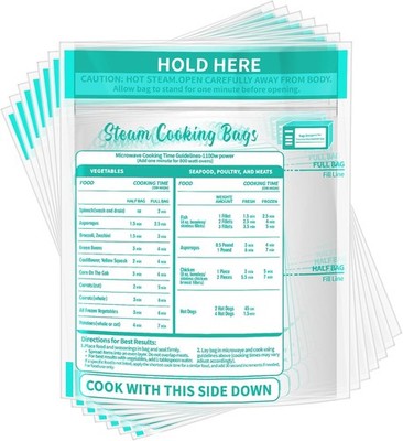 Microwave Steam Bags Reusable Steam Cooking Bags