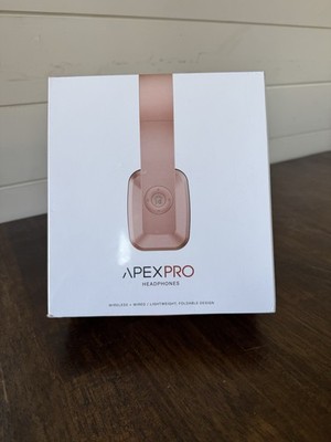 Apex Pro Wireless Bluetooth Headphones Foldable Noise Cancelling- Rose