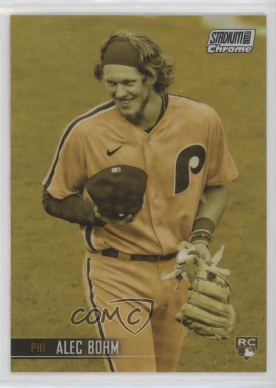 2021 Topps Stadium Club Chrome Gold Minted Alec Bohm #112 Rookie RC 2g8