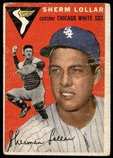 1954 Topps #39 SHERM LOLLAR  Chicago White Sox  VG-VG+ (Scuff)