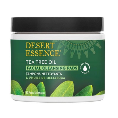 Desert Essence Tea Tree Oil Facial Cleansing Pads NEW Sealed