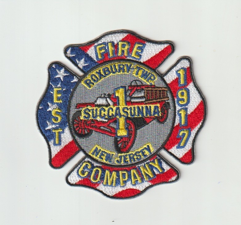 Roxbury TWP. NJ Succasunna 1 Fire Company patch ship from Australia