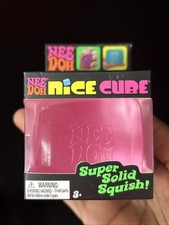 Nee Doh Nice Cube Pink Ice Authentic NEW
