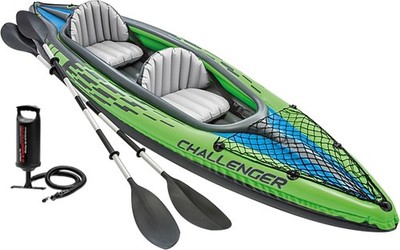 Intex Challenger K2 Schlauchboot - Aufblasbares Kajak - 351 X 76 X 38 cm