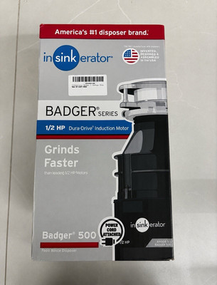 InSinkErator Badger 500 1/2 HP Continuous Feed Disposal w/ Mounting Ring