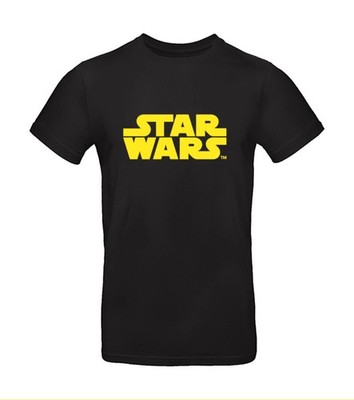 Star Wars T-Shirt mit Logo Brand Schriftzug Starwars in gelb - Lucasfilm LTD