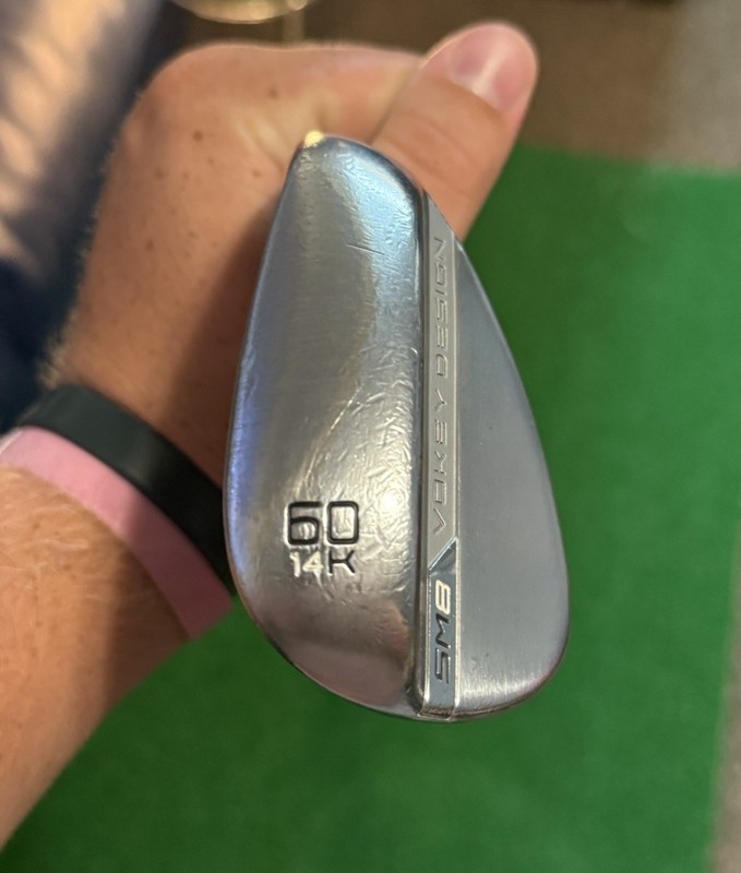 Titleist Vokey Design SM8 60° Lob Wedge RH Wedge Flex Steel Shaft, Silver