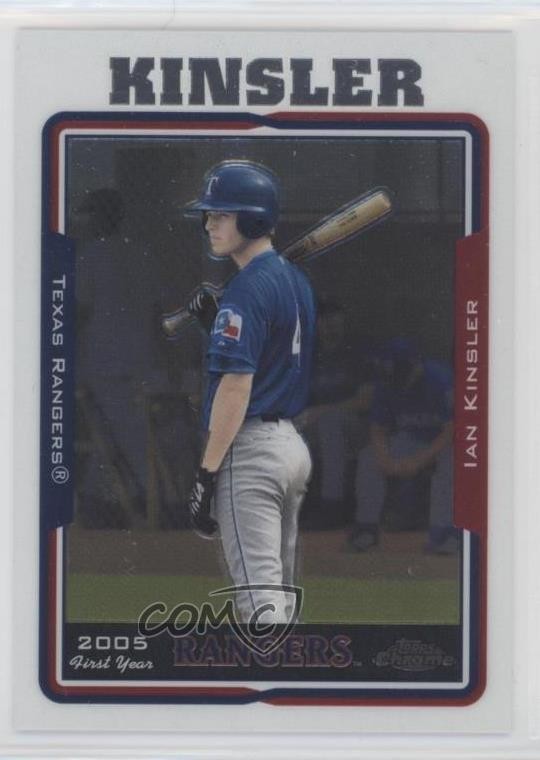 2005 Topps Chrome Ian Kinsler #214 Rookie RC h8k