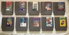 Nintendo NES Vintage Game Cartridge Lot 10 Duck Tales Mario Bubble Bobble more