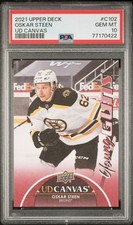 2021-22 Upper Deck Canvas #C102 Oskar Steen YG PSA 10