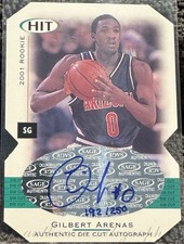 2001-02 SAGE Hit - Gilbert Arenas #A30 Die-Cut Autographs /250 (AU, RC)