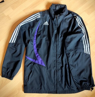 Regen-/Wind-Jacke von adidas | Gr. XL, D10, F204 | schwarz-violet | wie neu