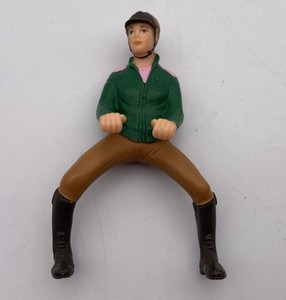 Schleich HORSE SHOWJUMPER PINK GREEN SHIRT RIDER Tournament Blond Girl Retired