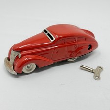 NEAR MINT Schuco Germany WENDE-LIMOUSINE 1010 Windup Tin Toy Car Red