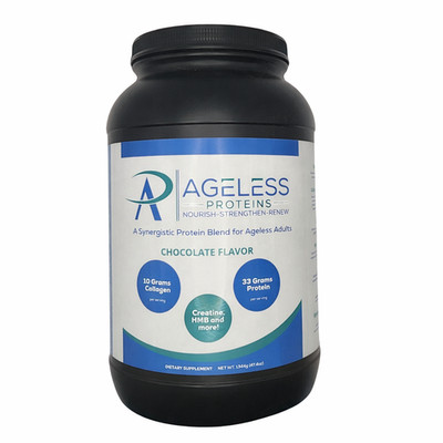 Ageless Proteins Chocolate Premium Protein Powder 30 Servings - 85% off!