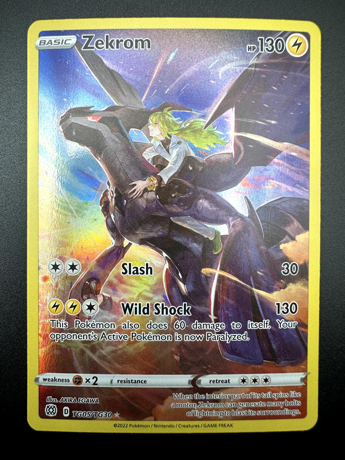 Zekrom TG05/TG30-  SWSH Brilliant Stars - Trainer Gallery Holo - NM