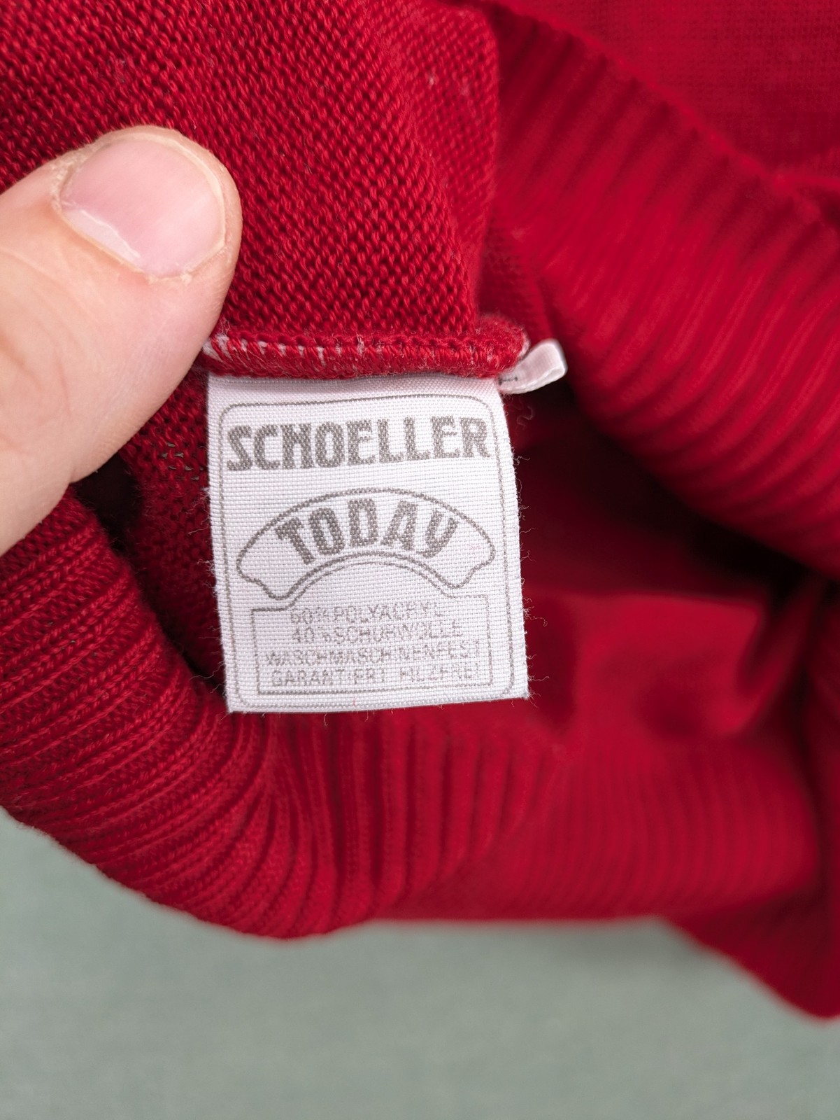 Beise Moden Damen Rollkragenpullover Gr 44 Rot Schurwolle Vintage Pullover image 7