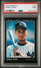 1993 PINNACLE #457 DEREK JETER ROOKIE RC PSA 9