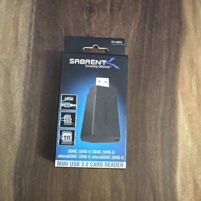 Sabrent Mini USB 3.0 Card Reader Micro SD and Regular SD Card Model CR-UMSS
