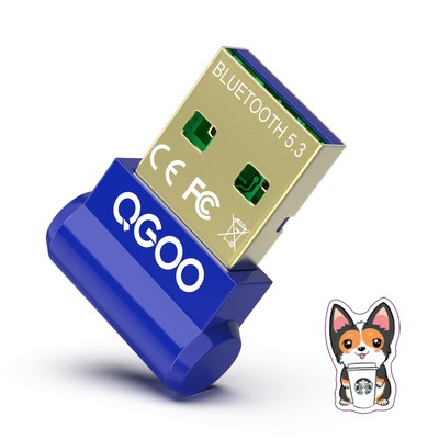 USB Bluetooth 5.3 Adapter for Desktop PC, Really Plug & Play Mini Bluetooth E...