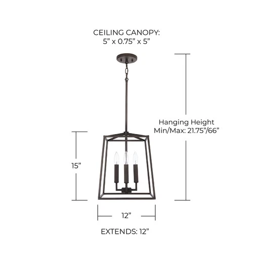 Capital Lighting 537641 Thea 4 Light 12"W Taper Candle Pendant - Picture 2 of 15